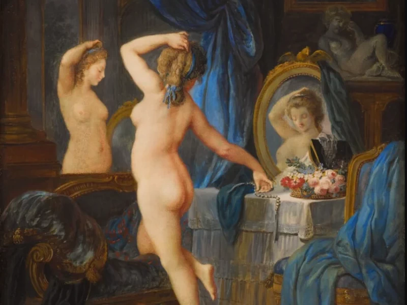 1752-Jean-Frédéric Schall - Una donna alla sua toilette